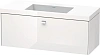 Тумба с раковиной Duravit Brioso BR4603N1022 120 см белый глянцевый