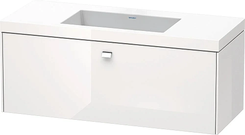 Тумба с раковиной Duravit Brioso BR4603N1022 120 см белый глянцевый Тумба с раковиной Duravit Brioso BR4603N1022 120 см белый глянцевый