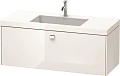Тумба с раковиной Duravit Brioso BR4603O1022 120 см белый глянцевый Тумба с раковиной Duravit Brioso BR4603O1022 120 см белый глянцевый