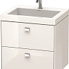 Тумба с раковиной Duravit Brioso BR4605O1022 60 см белый глянцевый Тумба с раковиной Duravit Brioso BR4605O1022 60 см белый глянцевый