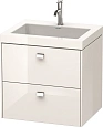 Тумба с раковиной Duravit Brioso BR4605O1022 60 см белый глянцевый Тумба с раковиной Duravit Brioso BR4605O1022 60 см белый глянцевый