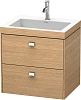 Тумба с раковиной Duravit Brioso BR4605O1052 60 см Европейский дуб