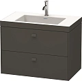 Тумба с раковиной Duravit Brioso BR4606N1022 80 см белый глянцевый Тумба с раковиной Duravit Brioso BR4606N1022 80 см белый глянцевый