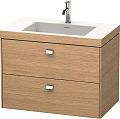 Тумба с раковиной Duravit Brioso BR4606O1052 80 см Европейский дуб Тумба с раковиной Duravit Brioso BR4606O1052 80 см Европейский дуб