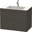 Тумба с раковиной Duravit Brioso BR4606T1022 80 см белый глянцевый Тумба с раковиной Duravit Brioso BR4606T1022 80 см белый глянцевый