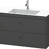 Тумба с раковиной Duravit Brioso BR4607N1021 100 см Орех темный Тумба с раковиной Duravit Brioso BR4607N1021 100 см Орех темный
