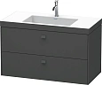 Тумба с раковиной Duravit Brioso BR4607N1022 100 см белый глянцевый Тумба с раковиной Duravit Brioso BR4607N1022 100 см белый глянцевый