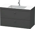Тумба с раковиной Duravit Brioso BR4607N1022 100 см белый глянцевый Тумба с раковиной Duravit Brioso BR4607N1022 100 см белый глянцевый