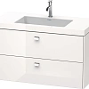Тумба с раковиной Duravit Brioso BR4607O1022 100 см белый глянцевый Тумба с раковиной Duravit Brioso BR4607O1022 100 см белый глянцевый