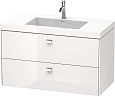 Тумба с раковиной Duravit Brioso BR4607O1022 100 см белый глянцевый Тумба с раковиной Duravit Brioso BR4607O1022 100 см белый глянцевый