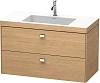 Тумба с раковиной Duravit Brioso BR4607O1052 100 см Европейский дуб