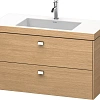 Тумба с раковиной Duravit Brioso BR4607O1052 100 см Европейский дуб Тумба с раковиной Duravit Brioso BR4607O1052 100 см Европейский дуб