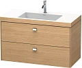 Тумба с раковиной Duravit Brioso BR4607O1052 100 см Европейский дуб Тумба с раковиной Duravit Brioso BR4607O1052 100 см Европейский дуб