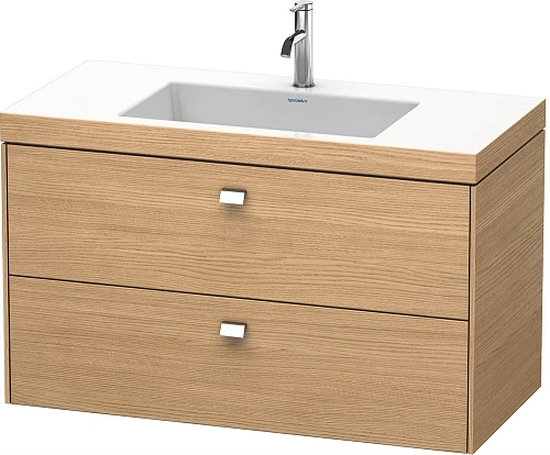 Тумба с раковиной Duravit Brioso BR4607O1052 100 см Европейский дуб Тумба с раковиной Duravit Brioso BR4607O1052 100 см Европейский дуб