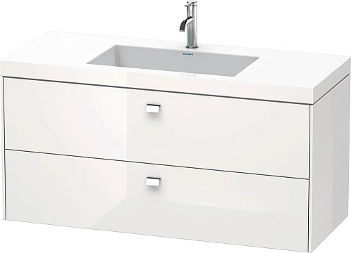 Тумба с раковиной Duravit Brioso BR4608O1022 120 см белый глянцевый Тумба с раковиной Duravit Brioso BR4608O1022 120 см белый глянцевый