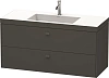 Тумба с раковиной Duravit Brioso BR4608T1052 120 см Европейский дуб