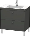 Тумба с раковиной Duravit Brioso BR4701N1022 80 см белый глянцевый Тумба с раковиной Duravit Brioso BR4701N1022 80 см белый глянцевый