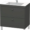 Тумба с раковиной Duravit Brioso BR4701O1021 80 см Орех темный Тумба с раковиной Duravit Brioso BR4701O1021 80 см Орех темный