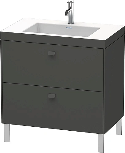 Тумба с раковиной Duravit Brioso BR4701O1021 80 см Орех темный Тумба с раковиной Duravit Brioso BR4701O1021 80 см Орех темный