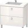 Тумба с раковиной Duravit Brioso BR4701O1022 80 см белый глянцевый Тумба с раковиной Duravit Brioso BR4701O1022 80 см белый глянцевый