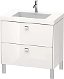 Тумба с раковиной Duravit Brioso BR4701O1022 80 см белый глянцевый Тумба с раковиной Duravit Brioso BR4701O1022 80 см белый глянцевый