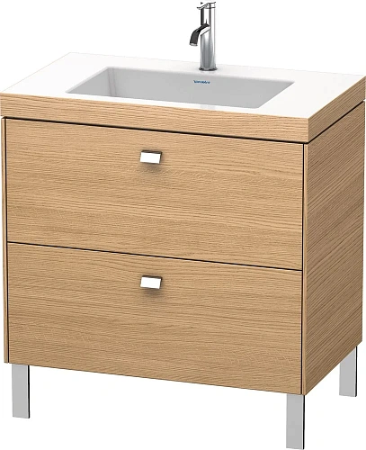Тумба с раковиной Duravit Brioso BR4701O1052 80 см Европейский дуб Тумба с раковиной Duravit Brioso BR4701O1052 80 см Европейский дуб