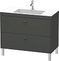 Тумба с раковиной Duravit Brioso BR4702N1021 100 см Орех темный Тумба с раковиной Duravit Brioso BR4702N1021 100 см Орех темный