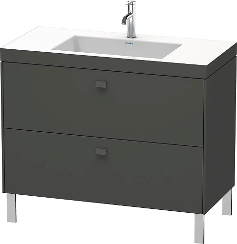 Тумба с раковиной Duravit Brioso BR4702N1021 100 см Орех темный Тумба с раковиной Duravit Brioso BR4702N1021 100 см Орех темный