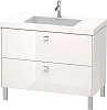 Тумба с раковиной Duravit Brioso BR4702O1022 100 см белый глянцевый Тумба с раковиной Duravit Brioso BR4702O1022 100 см белый глянцевый