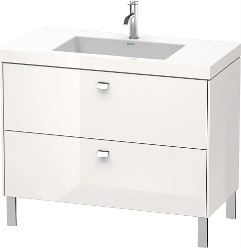 Тумба с раковиной Duravit Brioso BR4702O1022 100 см белый глянцевый Тумба с раковиной Duravit Brioso BR4702O1022 100 см белый глянцевый