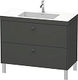 Тумба с раковиной Duravit Brioso BR4702T1021 100 см Орех темный Тумба с раковиной Duravit Brioso BR4702T1021 100 см Орех темный