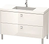 Тумба с раковиной Duravit Brioso BR4703O1022 120 см белый глянцевый