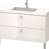Тумба с раковиной Duravit Brioso BR4703O1022 120 см белый глянцевый Тумба с раковиной Duravit Brioso BR4703O1022 120 см белый глянцевый
