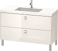 Тумба с раковиной Duravit Brioso BR4703O1022 120 см белый глянцевый Тумба с раковиной Duravit Brioso BR4703O1022 120 см белый глянцевый