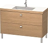 Тумба с раковиной Duravit Brioso BR4703O1052 120 см Европейский дуб