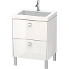 Тумба с раковиной Duravit Brioso R4700N1022 60 см белый глянцевый