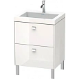 Тумба с раковиной Duravit Brioso R4700O1022 60 см белый глянцевый Тумба с раковиной Duravit Brioso R4700O1022 60 см белый глянцевый
