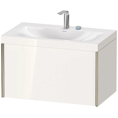Тумба с раковиной Duravit XVIU XV4610EB122C 80 см белый глянцевый Тумба с раковиной Duravit XVIU XV4610EB122C 80 см белый глянцевый