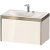 Тумба с раковиной Duravit XVIU XV4610EB122P 80 см белый глянцевый