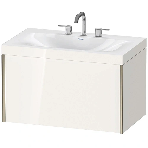 Тумба с раковиной Duravit XVIU XV4610TB122C 80 см белый глянцевый Тумба с раковиной Duravit XVIU XV4610TB122C 80 см белый глянцевый