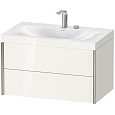 Тумба с раковиной Duravit XVIU XV4615EB122C 80 см белый глянцевый Тумба с раковиной Duravit XVIU XV4615EB122C 80 см белый глянцевый