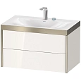 Тумба с раковиной Duravit XVIU XV4615EB122P 80 см белый глянцевый Тумба с раковиной Duravit XVIU XV4615EB122P 80 см белый глянцевый