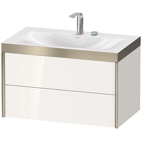 Тумба с раковиной Duravit XVIU XV4615EB122P 80 см белый глянцевый Тумба с раковиной Duravit XVIU XV4615EB122P 80 см белый глянцевый