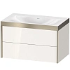 Тумба с раковиной Duravit XVIU XV4615NB122P 80 см белый глянцевый Тумба с раковиной Duravit XVIU XV4615NB122P 80 см белый глянцевый