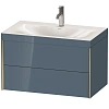 Тумба с раковиной Duravit XVIU XV4615OB147C 80 см Каменно-синий глянцевый