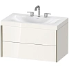 Тумба с раковиной Duravit XVIU XV4615TB122C 80 см белый глянцевый Тумба с раковиной Duravit XVIU XV4615TB122C 80 см белый глянцевый