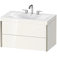 Тумба с раковиной Duravit XVIU XV4615TB122C 80 см белый глянцевый Тумба с раковиной Duravit XVIU XV4615TB122C 80 см белый глянцевый