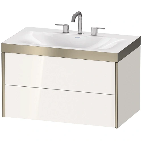 Тумба с раковиной Duravit XVIU XV4615TB122P 80 см белый глянцевый Тумба с раковиной Duravit XVIU XV4615TB122P 80 см белый глянцевый