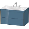 Тумба с раковиной Duravit XVIU XV4615TB147C 80 см Каменно-синий глянцевый Тумба с раковиной Duravit XVIU XV4615TB147C 80 см Каменно-синий глянцевый