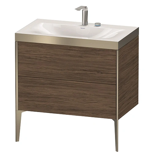 Тумба с раковиной Duravit XVIU XV4710EB121P 80 см Орех темный Тумба с раковиной Duravit XVIU XV4710EB121P 80 см Орех темный